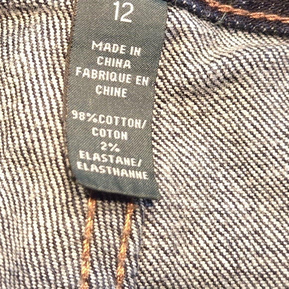 LRL Lauren Ralph Lauren dark blue bootcut flare denim jeans in a misses size 12 - Picture 9 of 9